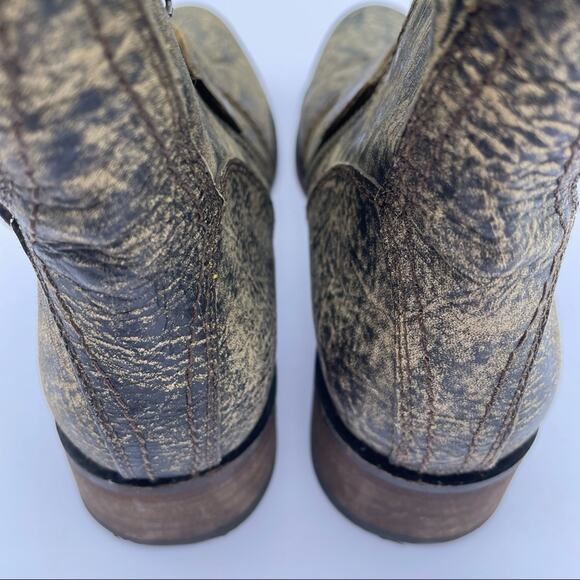 Spirit by Lucchese Boots Olivia Short Size 6.5 Leather Cowboy Leather Sole Ankle - Picture 8 of 12